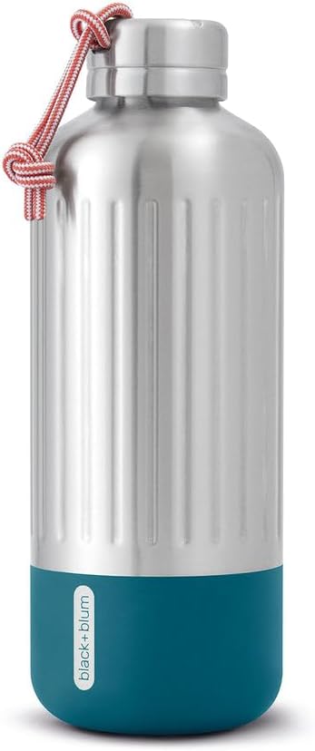 BLACK+BLUM Insulated Stainless Steel Water Bottle | Leak Proof, Double Wall Vacuum | Hot & Cold Drinks for Travel, Sports, Office & School for All Ages | Ocean, 28 oz / 850 ml