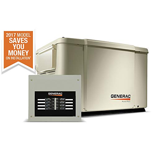 Generac 6998 7.5Kw Air Cooled Guardian Series Home Standby Generator With 50-Amp 8-Circuit Transfer Switch #TOP2