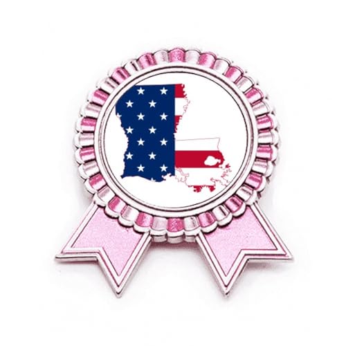 Broche drapeau Louisiane USA un cadeau original pour passionné des États-Unis