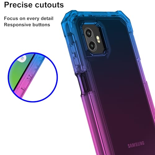 Ailiber Case for Galaxy XCover 7 Pro, with Screen Protector, Samsung X Cover7 Pro Phone Case,Dual Layer Protection, Shockproof Corners TPU Bumper, Slim Silicone Cell Phone Cover-Blue Pink by Ailiber - Image 5