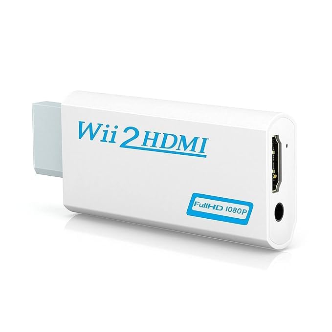 Wii to Hdmi Connector/Converter/Adapter, 1080p Output Video, 3.5mm Audio - Supports All Wii Display Modes, White-image-26