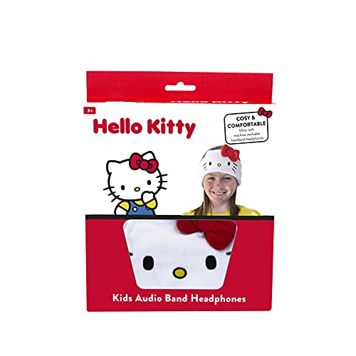 OTL Technologies HK0798 Kids Headphones - Hello Kitty Wired Headband Headphones White for ages 3+