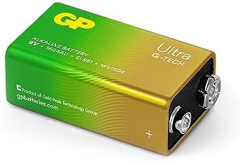 GP Batteries G-TECH Ultra Alkalin 9V - 6LR61 Boy 9V Pil Tekli Kart - Görsel 1