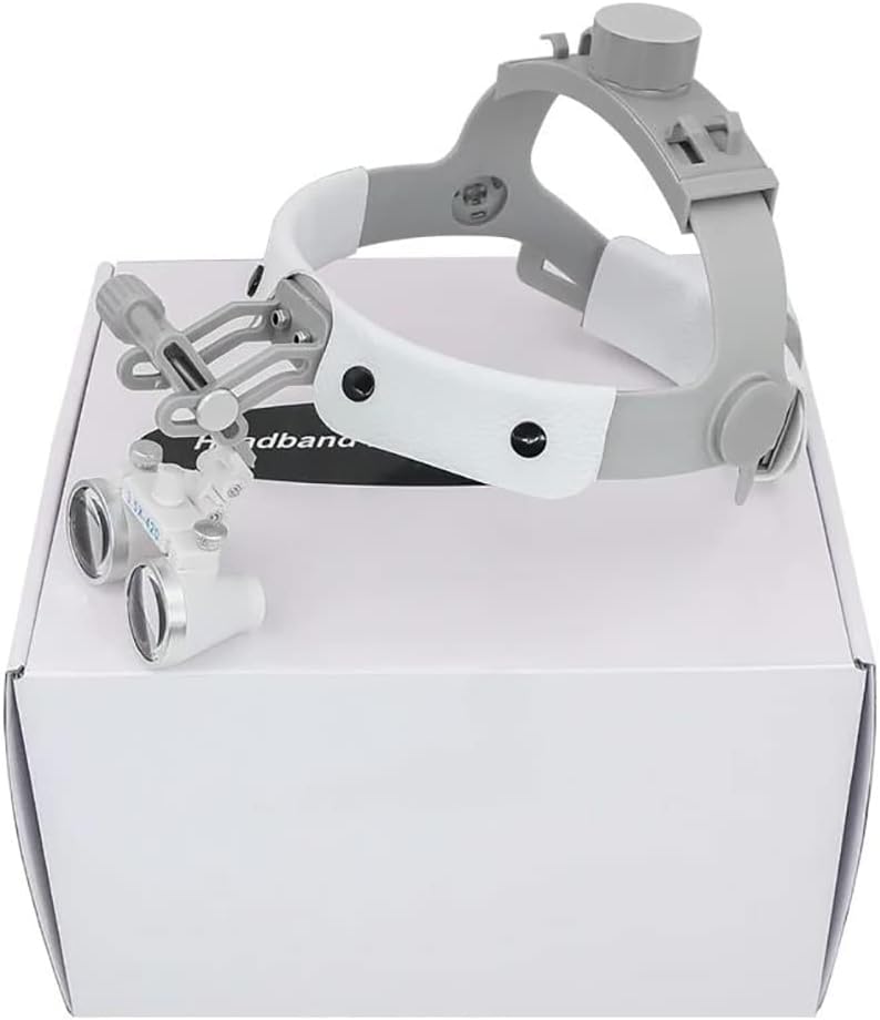 Dental Surgical Loupes, 3.5X Optical Binocular Magnifier, Optical Lens, Large Field of View, Long Depth of Field, High Resolution, for Dental, Ent, General Surgery, Black