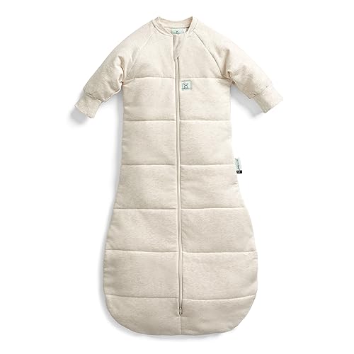 Image of ergoPouch Jersey Sleeping Bag 3.5 TOG - Arms-Out Baby Sleep Sack, Ideal Transition from Swaddling, Slim Fit Keeps Baby Secure & Comfortable, Soft Breathable Fabric (8-24 Months, Oatmeal Marle)