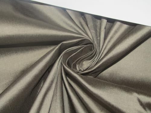 Tissu Dupioni de soie couleur bronze 137,2 cm | Étoffe au mètre DUP363