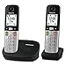 Panasonic Digital Cordless Phone with 2.1 inch large LCD, Torchlight, Arabic language support, 2 Handsets, UAE Certified - KX-TGU412UE1