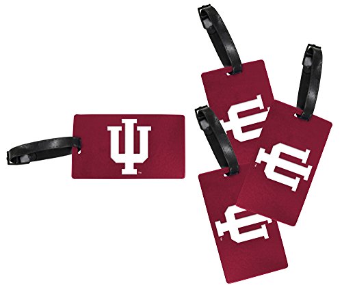 R and R Imports Indiana Hoosiers Luggage Tag 4-Pack Officially Licensed Collegiate Product