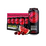 Discontinued Formula RIOT Clean Energy Drink –16 Fl Oz (Pack of 12) (Cherry Watermelon) - Discontinued Formula