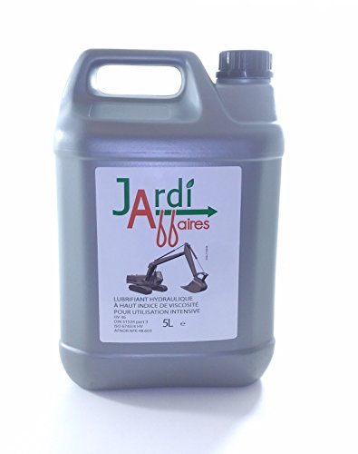 Huile hydraulique Iso HV46 professionnelle Jardiaffaires 5 litres