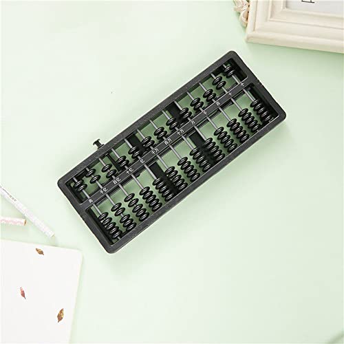 Image of 1 Piece Abacus 13 Digits, Chinese Vintage, Wooden, for Arithmetic Mathematic Education, black
