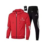✔ Anwendbare Eigenschaften: YILYMINA zweiteilige Sportbekleidung. 4 Taschen für Wertsachen Leichte, elastische Hose mit Kordelzug.