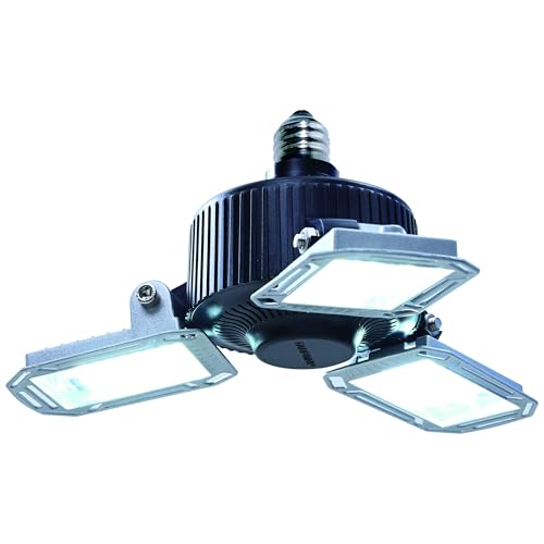 �R�P(YAMAZEN) LED �K���[�W���C�g �y���_���g���C�g �p�x����130�x 48W 5000lm 6500K �����p �ȃG�l ��t�ȒP �H���s�v �Ԍ� �q�� ��Ɠ� LED���C�g ��p�O�r�X�^���h��t��(�ʔ�) GL3-0500