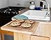 Camco Oak Accent Camper/RV Countertop Extension - Designed w Oak - Features Non-Toxic Gloss Finish & Metal Piano Hinge for Easy Folding - Measures 12” x 13.5” x .75” (43421)