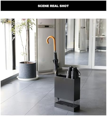 Commercial Metal Umbrella Storage Shelf with Large Capacity for Entryway, Hotel, Office, and Lobby - Durable Organizer for Umbrellas and Accessories
