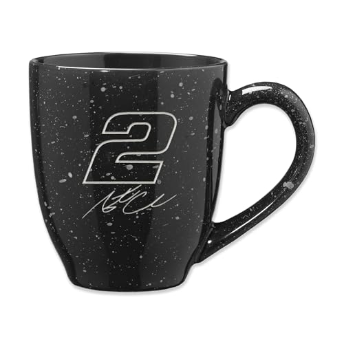 Rico Industries NASCAR Racing Austin Cindric 16 oz Team Color Laser Engraved Speckled Ceramic Coffee Mug