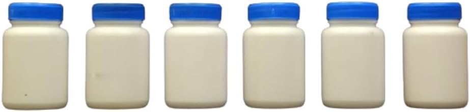 Empty Bottle For Capsules and Tablets- For Ayurvedic Powder Storage -100gm - Pack of 50
