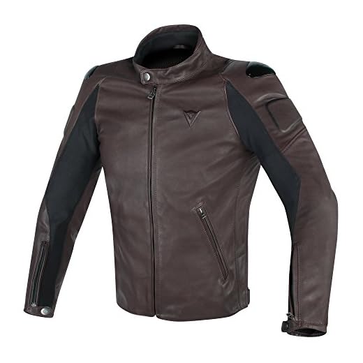 Dainese-STREET DARKER Chaqueta de piel, Marrón oscuro, Talla 54
