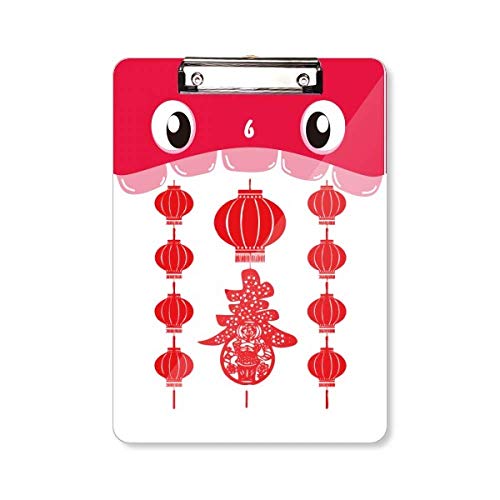 Porte-bloc A4 lanterne rouge pour organiser vos menus et recettes de cuisine