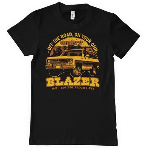 Chevrolet Officially Licensed Chevy Blazer Off The Road Mens T-Shirt (Black), X-Large