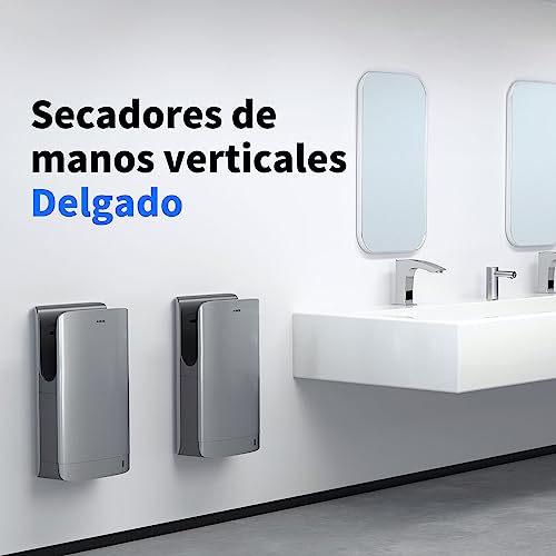 Miniatura 2 de Aike Swan Secamanos Slim Con Filtro Hepa, Diseño Curvo Elegante Y Estética Minimalista Para Baños Modernos, 220v Modelo Ak2065
