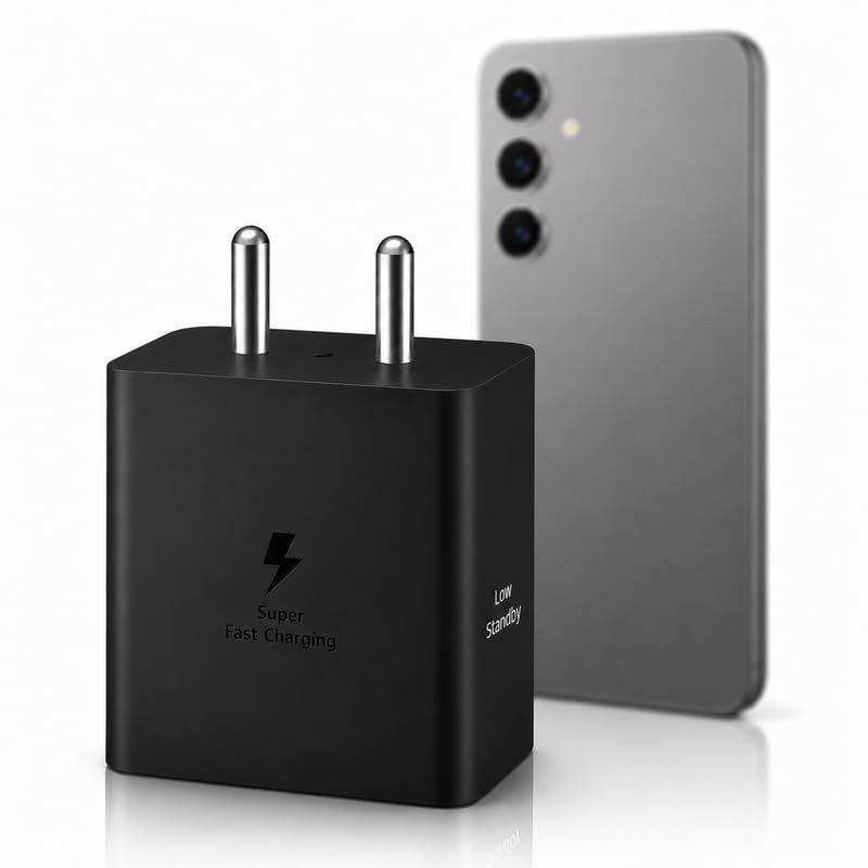 Image of 45W Fast Type-C Charger Adapter Compatible with Samsung Galaxy S26|S25|S24|Z Fold5|Z Fold6|Z Fold7|Z Flip5|Z Flip6| Z Flip5|Tab S11|S10|S9 (Ultra, Plus, FE, Edge) 45 W USB C Quick Charging Adaptor