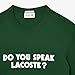 Lacoste Men's Text Print Cotton T-Shirt, Green, XX-Small