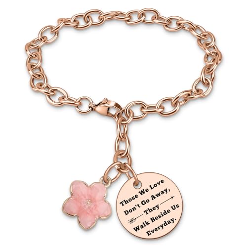 Image of DlaeKua Bereavement Gift Bracelet Sympathy Gift for Loss of Mother Father Memorial Gifts for Loss of Husband Sister Remembrance Gifts