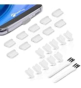 Port Plugs USB-C Dust Plugs (10-Pack) and Dust Plugs for Lightning (10-Pack) - Clear
