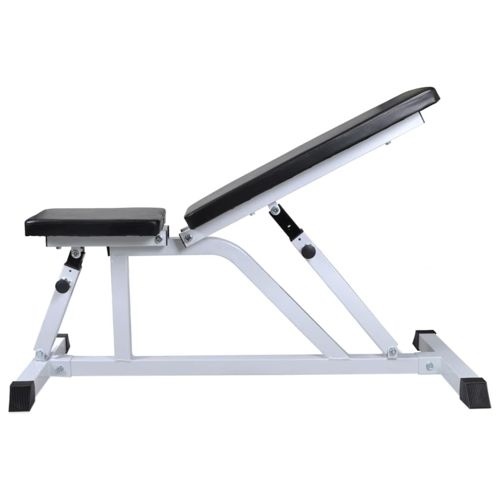Genérico Banco de Entrenamiento con Juego de Barras y Mancuernas 30,5 kg,Deportes,Fitness y musculación,Levantamiento de Pesas,Máquinas de Levantamiento de pesas-275350