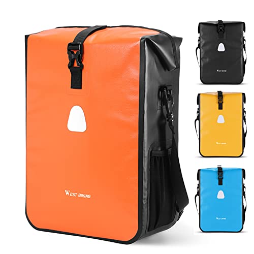 G-raphy Bolsa Alforja para MTB Bicicleta, Impermeable Mochila de Transporte 3 en 1 Mochila de Ciclismo/Bolsa/Bolsa de Hombro para los Transportes, Viajes, Tour de Bici