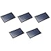 Lot De 5 Mini Panneaux Solaires 6V 60mA - Dimensions 72x45 Mm - Cellules En Silicium Polycristallin - Pour Projets DIY, Petits Appareils, éclairage