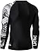 LAFROI Men's Long Sleeve UPF 50+ Baselayer Skins Performance Fit Compression Rash Guard-CLYYB Asym Dragon Size MD