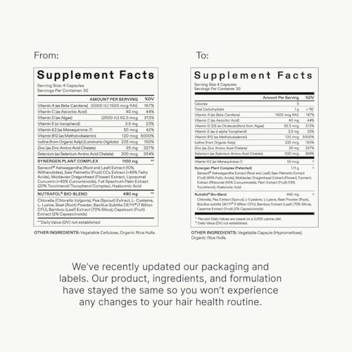 Nutrafol Women\'s Vegan Hair Growth Supplements, Plant-based and Gluten-free, Ages 18-44, Clinically Tested for Visibly Thicker, Stronger Hair, Dermatologist Recommended - 1 Month Supply, 1 Pouch