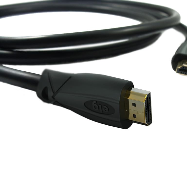Image of Elg HDMI Cable 2.0 with eARC, 4K @ 600Hz, UHD Resolution, 1.5Mtr(5 feet)18 Gbps Transmission, Ultra High Speed, Supports Dolby | DTS | 3D, Gold Plated, Male-to-Male.1 year Warranty.HD4K15