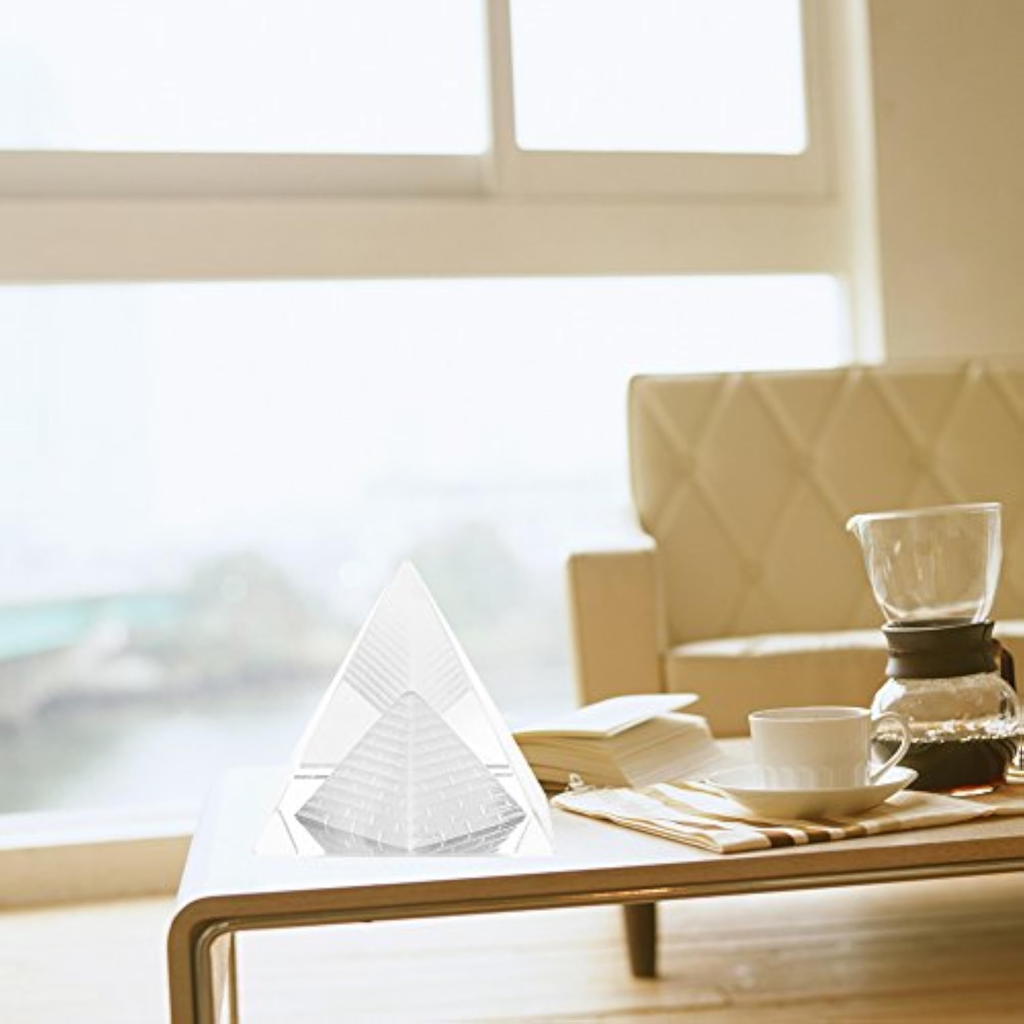 Quartz Pyramid Figurines for Home Decoration