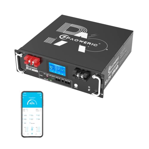 Paoweric 48V 100Ah LiFePO4 Battery - 3U Server Rac