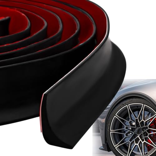 Kotflügelverbreiterung Gummi Universal 3 Meters Radlauf Schutzleisten Kotflügelverbreiterungen Radlaufverbreiterungen Universal für Auto-Protektor und Dekoration(3 Meters)