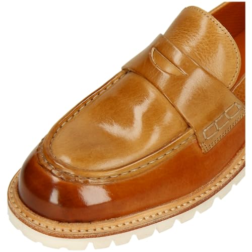 Image of Melvin & Hamilton Women's Brown Animal Print Loafers Size 8.5