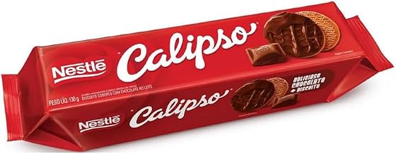 Biscoito, Calipso, Coberto, Chocolate, 130g