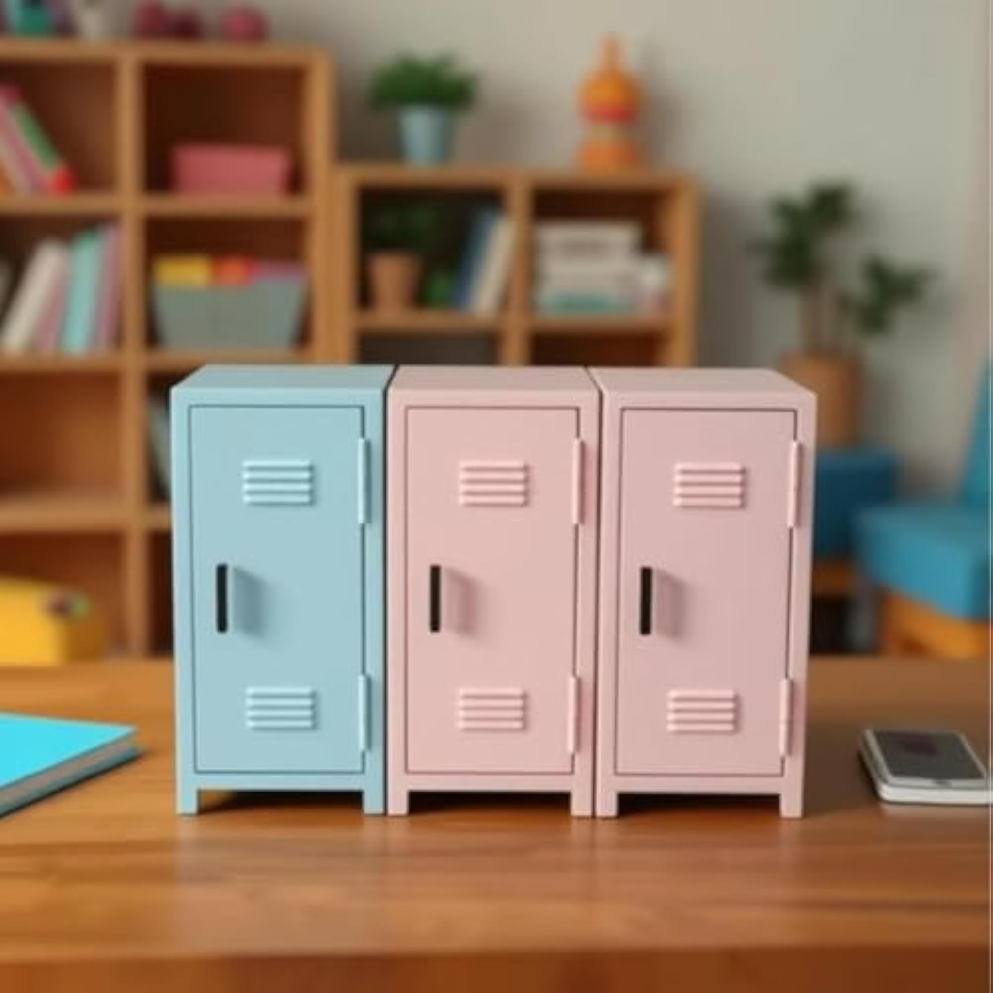 Small Desktop Locker Cute Decorative Girls Lockbox