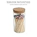 Noblesse Colored Safety Matches | 4-Inch Long Matches in Glass Jar | Perfect for Lighting Candles | 150 Pieces | 10 Candles and Extra Empty JAR Gift (Colorful)