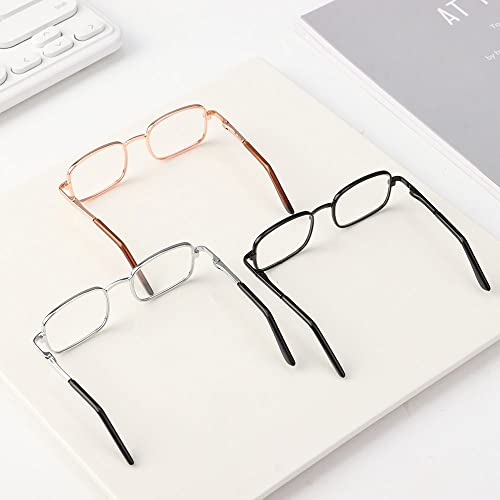 Andy's Orchids Small Doll Glasses, 3Pcs Metal Doll Dress Up Eyeglasses Square Clear Lens Eyewear For Dolls Pets Cat Dog Costume Cosplay #TOP2
