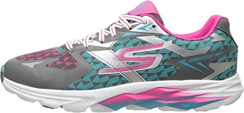 Skechers Performance Women's Go Run Ride 5 Running Shoe,Charcoal/Blue,6 M US