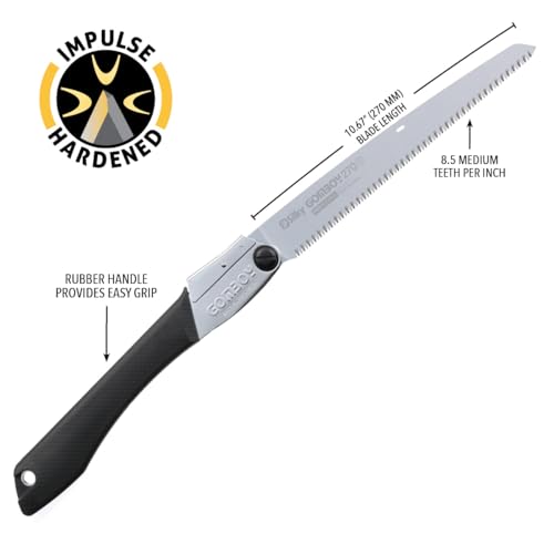 Silky japanische Klappsäge Gomboy 270mm medium, 10 Zähne pro Zoll