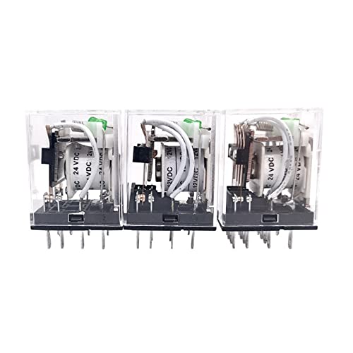 Relais intermédiaire électromagnétique HH53P DC 6V avec indicateur LED pour circuit électrique