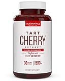 Tart Cherry Extract 1500mg Plus Celery Seed and Bilberry Extract -Anti Inflammatory, Antioxidant Supplement, Uric Acid Support, Muscle Recovery and Joint Pain -90 Veggie Capsules​…