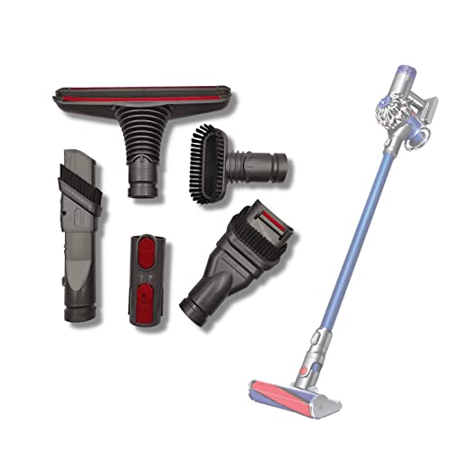 Polj - Compatibili Con Bocchette Finali Per Aspirapolvere Dyson Serie V6 DC34 DC35 DC59 DC62 E Con Adattatore Incluso Con V7 V8 V10 V11 SV10 SV11 Spazzole Kit 5 In 1 Accessori Ricambi - 2