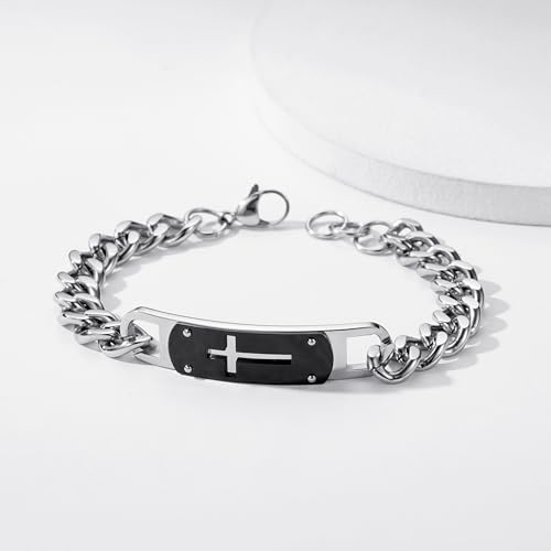 Lunvky Cross Bracelet For Men Boys thumb #5