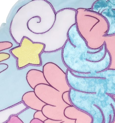 Image of Jay Franco Shaped Decorative Pillow - 15 Inch Kids Ultra-Soft Stuffed Plushie & Cozy Throw Pillow, Official Licensed Product, Blue - My Little Pony